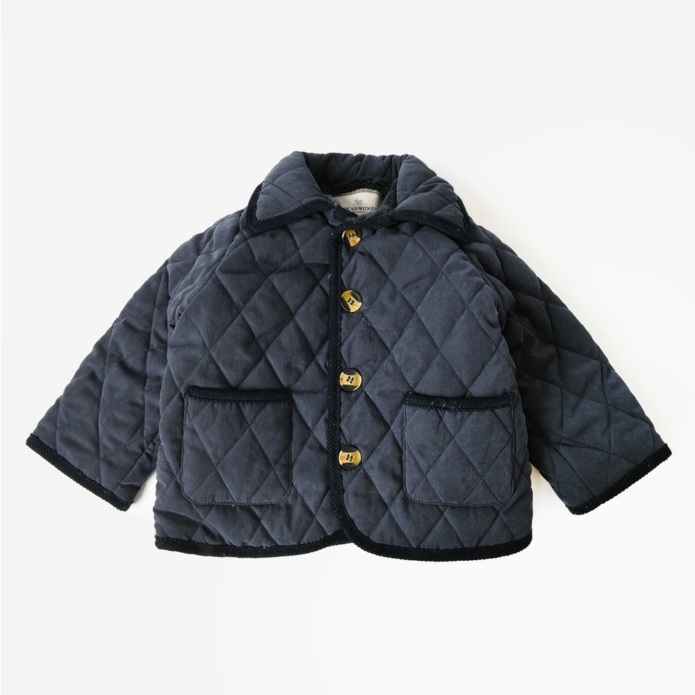 Widgeon Quilted Navy KidsJacket